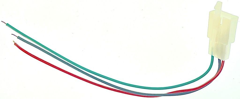 Kabel k regulátoru 3PIN konektor SAMEC - červeno-zeleno-černý